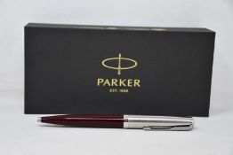 Four boxed as new Parker 51 Ballpoint Pens - Burgundy Resin Chrome Trim.