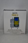 Two boxed as new TensCare Sports Tens 2 muscle toning, pain relief and massage units.