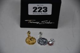 Two as new Thomas Sabo July birthstone charms and four as new Thomas Sabo zodiac charms(