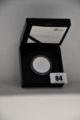 A Royal Mail Uncirculated 'Shaken Not Stirred' James Bond Two-Ounce silver proof £5 coin.