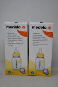 Ten as new Medela slow flow breastmilk teat with 150ml bottle.