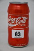 A 1990's Coca-Cola Classics prototype contour can from USA (Can still sealed, has some minor