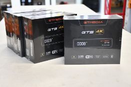 Four boxed as new sealed GT Media GTS Android 6.0 TV Box Amlogic S905D Quad Core 2GB 8GB WiFi 4K,
