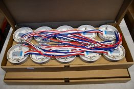 Twenty Hochiki Corp weatherproof heat detectors (DFG-60BLKJ).