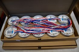 Twenty Hochiki Corp weatherproof heat detectors (DFG-60BLKJ).