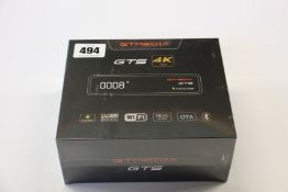 Four boxed as new sealed GT Media GTS Android 6.0 TV Box Amlogic S905D Quad Core 2GB 8GB WiFi 4K,