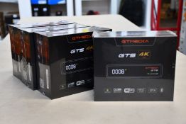 Four boxed as new sealed GT Media GTS Android 6.0 TV Box Amlogic S905D Quad Core 2GB 8GB WiFi 4K,