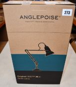 A boxed as new Anglepoise 31570 Original 1227 Mini Desk Lamp in jet black.