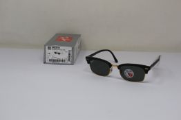 A pair of as new Ray Ban Clubmaster Square sunglasses.