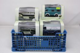 Seventeen Oxford Commercials model cars varying from 1:43 to 1:76 scale. To include Range Rover