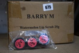 One hundred and twenty Barry M Lip Scrub Watermelon (25g).
