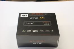 Four boxed as new sealed GT Media GTS Android 6.0 TV Box Amlogic S905D Quad Core 2GB 8GB WiFi 4K,