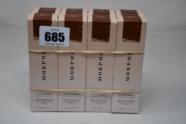 Eight boxed as new Morphe Filter Effect Soft-Focus Foundations (28ml, Deep 33).