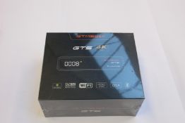 Four boxed as new sealed GT Media GTS Android 6.0 TV Box Amlogic S905D Quad Core 2GB 8GB WiFi 4K,
