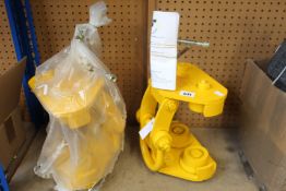 Two B1 Adjustable Runway Beam Trolley Superclamps (76-203mm adjustment, proof load applied 6096kg).