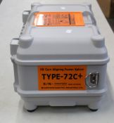 A Sumitomo Electrical Type-72C+ HD core aligning fusion splicer with accessories in hard carry