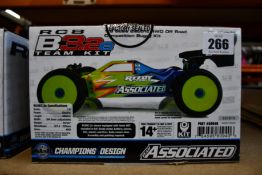 A boxed as new Team Associated RC8 B3.2e electric buggy.