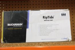 A Blichmann Engineering RipTide brewing pump.
