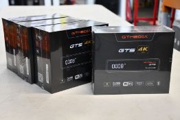 Four boxed as new sealed GT Media GTS Android 6.0 TV Box Amlogic S905D Quad Core 2GB 8GB WiFi 4K,