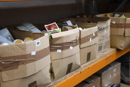 Seven boxes of as new/part used toiletries.