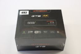 Four boxed as new sealed GT Media GTS Android 6.0 TV Box Amlogic S905D Quad Core 2GB 8GB WiFi 4K,