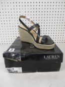 A pair of as new Ralph Lauren Haleigh shoes (UK 8).