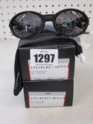 Two boxed as new Oakley Eyejacket Redux sunglasses matte black frame with prizm grey lenses (