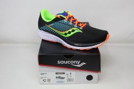 A pair of men's as new Saucony Guide 14 running shoes (UK 10).