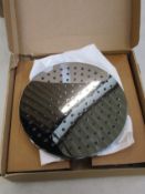 A Dornbracht ceiling mounted 300mm rain shower head.