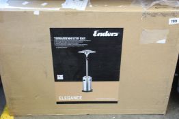An Enders Elegance gas patio heater.
