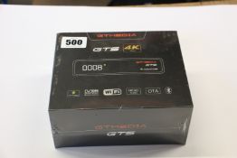 Four boxed as new sealed GT Media GTS Android 6.0 TV Box Amlogic S905D Quad Core 2GB 8GB WiFi 4K,