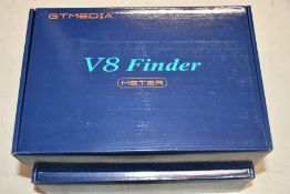 Two boxed as new GTMedia V8 Satellite digital Finder Meters 3.5