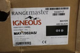 A Rangemaster Igneous Mayon 1.5 bowl granite kitchen sink.