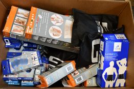 A large quantity of as new body support items to include two NeoG Dorsolumbar Support Braces, Open