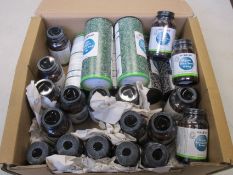 An assortment of Viridian supplements to include Ashwagandha extract, organic hemp seed oil and