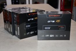 Four boxed as new sealed GT Media GTS Android 6.0 TV Box Amlogic S905D Quad Core 2GB 8GB WiFi 4K,