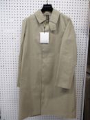 An as new Mackintosh Oxford coat in fawn (EU 38 - RRP £995).