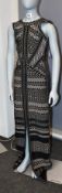 An as new Herve Leger dress in black/comb (XXS).