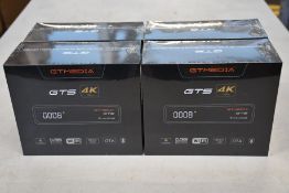 Four boxed as new sealed GT Media GTS Android 6.0 TV Box Amlogic S905D Quad Core 2GB 8GB WiFi 4K,