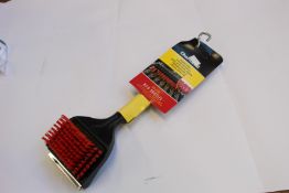 Twelve boxed as new Char-Broil Cool Clean RED Bristle Premium Brushes.