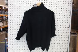 An as new Dorothee Schumacher soft edge turtle neck in black (Size 1 - RRP £390).