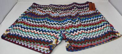 A pair of as new Missoni Mare multi-coloured swim shorts (M - RRP £255).