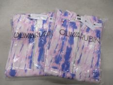 Two as new Olivia Rubin Lulu tie-dye hoodies (S,M).