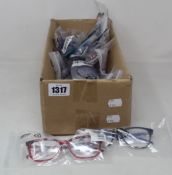 Twenty pairs of assorted as new Cocoa Mint glasses frames.