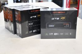 Four boxed as new sealed GT Media GTS Android 6.0 TV Box Amlogic S905D Quad Core 2GB 8GB WiFi 4K,