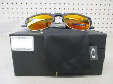 Two boxed as new Oakley Latch Key sunglasses matte black with prizm ruby lenses (888392412263).