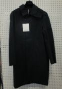 An as new Mackintosh Oxford coat in black (EU 40 - RRP £995).