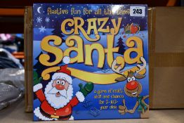 Six boxed as new Crazy Santa board games.