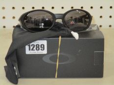 Two boxed as new Oakley Eyejacket Redux sunglasses matte black frame with prizm grey lenses (