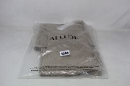 Five pairs of as new Allude cotton/silk trousers (2 x XS, 2 x S, 1 x M).